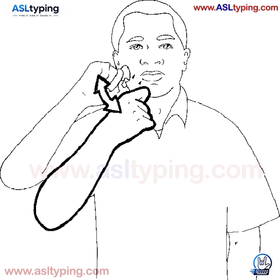 ASL sign for apple