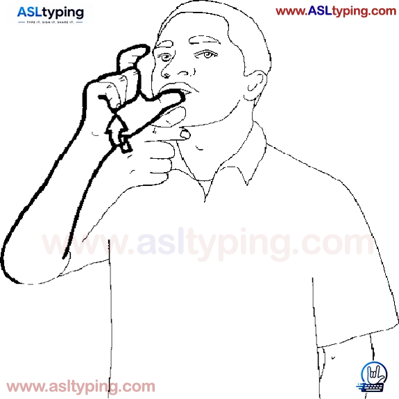 ASL sign for drink