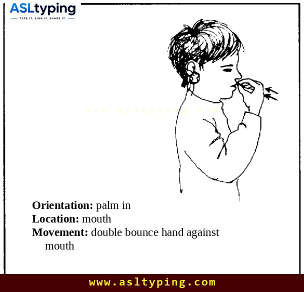 ASL sign for eat