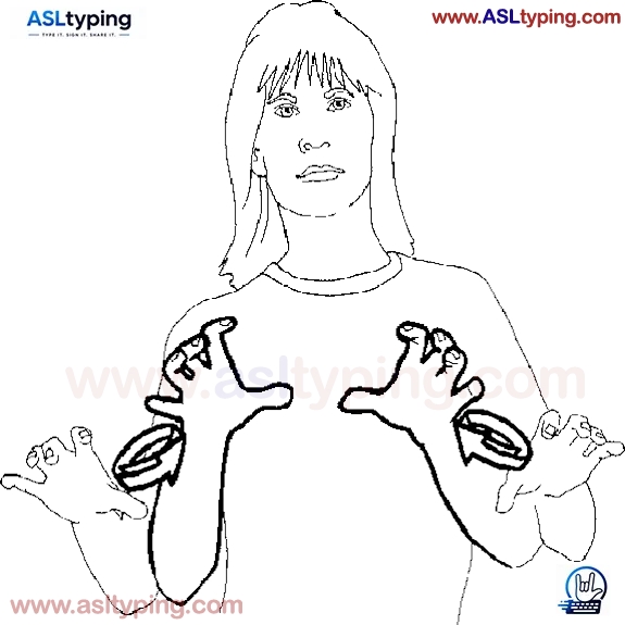 WORK in ASL picture reference