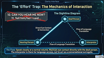 deaf culture, Deaf etiquette, workplace accessibility, ASL communication, inclusive leadership, disability inclusion, Deaf etiquette, communicating with Deaf colleagues, ASL etiquette, hearing loss workplace tips, inclusive communication.