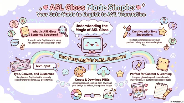 English to ASL Gloss Translator interface with custom styling