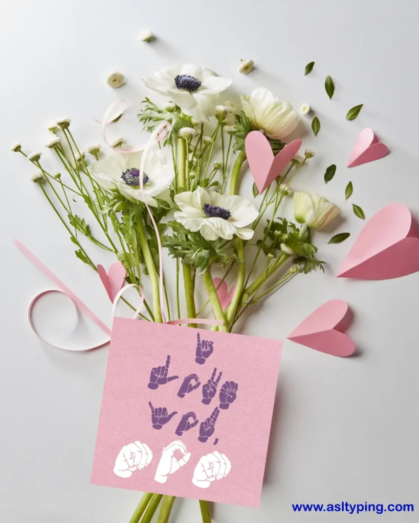 Happy Mother’s Day in ASL sign language with family love and communication